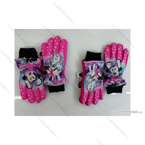 Rukavice  lyžařské dětské dívčí minnie mouse (3-8let) SETINO MIN-A-GLOVES-117