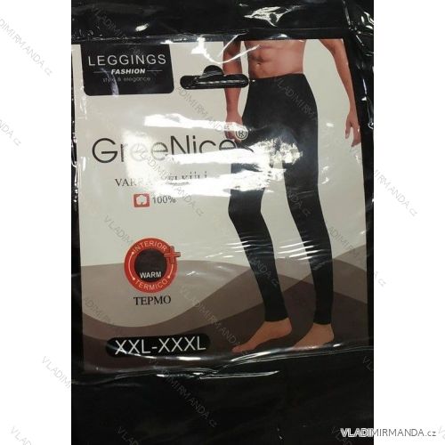 Men's warm thermal leggings black (l-3xl) PESAIL PES19JMK008
