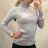 Women's long sleeve turtleneck (uni sm) ITALIAN MODA IM919JM-5809-58 white S / M