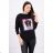 American Girl graphics blouse black S / M - L / XL