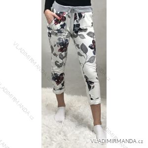 Sweatpants floral pattern long womens (uni s-m) ITALIAN FASHION IMC20019