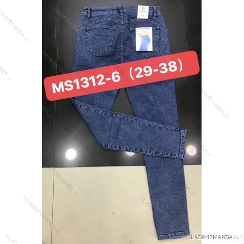 Rifle jeans dlouhé push-up dámské nadrozměrné (30-38) M.SARA MA120MS1312-6