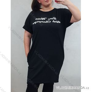 Šaty oversize krátký rukáv dámské (uni m/l/xl) ITALSKá MóDA IM120156IMD