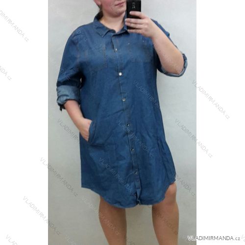 Shirt Dress 3/4 Long Sleeve Ladies (52-56) ITALIAN FASHION TML20001
