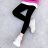 Children's long leggings (98-128 / black) KUGO M0185
