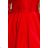 210-6 NICOLLE - lace neckline - Red
