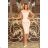 192-8 Elegant Midi Dress with Frill - Royal Blue
