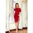 139-5 Short Sleeve Sport Dress - Burgundy
