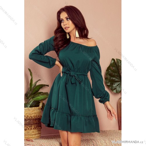 265-1 DAISY Dress with frills - green
