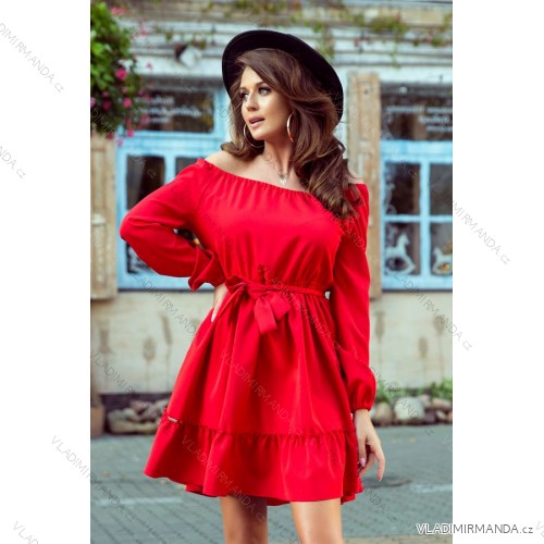 265-4 DAISY Dress with frills - RED
