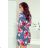 SOPHIE Comfortable Oversize Dress - flowers on jeans
