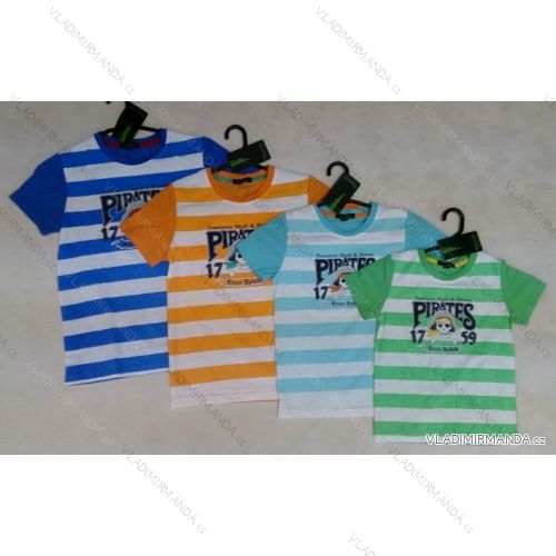 T-shirt short sleeved striped boys and boys (112-146) FORTOG 71017
