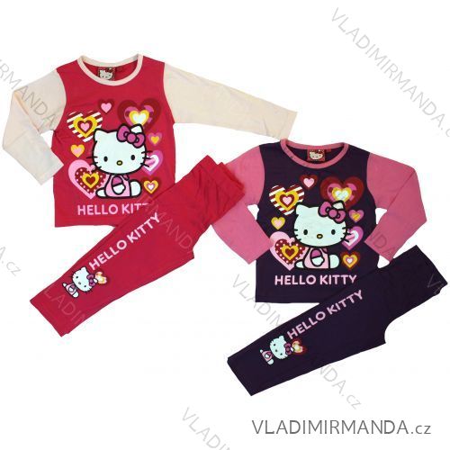 Pyžamo dlouhé hello kitty dětské dívčí (2-8 let) T.K.L. HK 33518