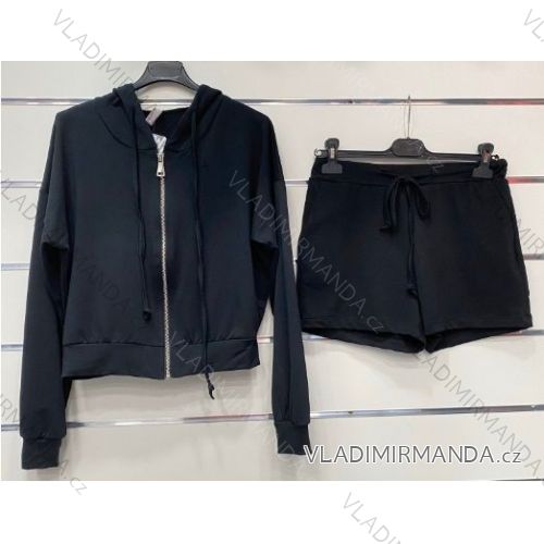 Set hoodie long sleeve and shorts women (UNI S / L) TURKISH FASHION IMK20091