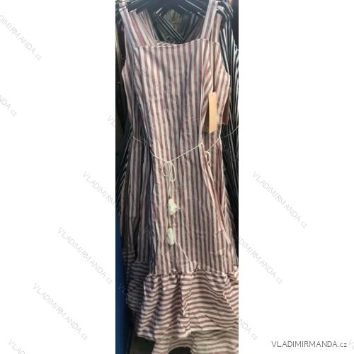 Straps summer stripe dress women (UNI S-M) ITALIAN FASHION IMM20315
