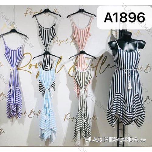 Straps summer stripe dress women (UNI S-M) ITALIAN FASHION IMM20315