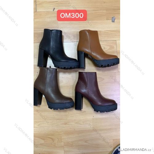 Kozačky nízké kotníkové na podpatku dámské (36-41) WSHOES OBUV OB220OM300