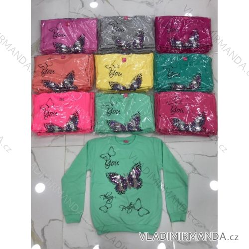 Sweatshirt long sleeve with sequins baby girl (8-12 years) TURKEY MODA TV418180