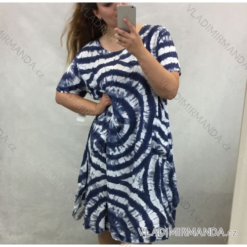 Šaty volnočasové krátký rukáv dámské (uni xl/2xl) ITALSKá MODA IM720205