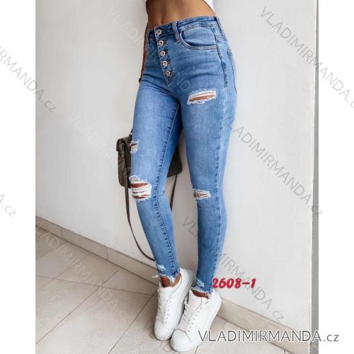 Rifle jeans dlouhé trhané dámské (XS-XL) RE-DRESS MA5202608-1