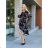 Summer long sleeve flowered women's dress (UNI S / L) ITALIAN FASHION IMK20150