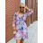 Summer long sleeve flowered women's dress (UNI S / L) ITALIAN FASHION IMK20150