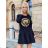 Summer long sleeve floral dress with ruffles women (UNI S / L) ITALIAN FASHION IMK20154