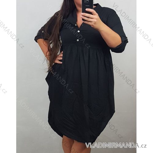 Košile 3/4 rukáv dámská  oversize (uni L-XL) ITALSKá MODA IMS20010