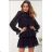 Blouse long sleeve with ruffles women (UNI S / L) ITALIAN FASHION IMK20159