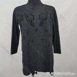 Tričko/tunika nadrozměrné teplé 3/4 rukáv ( uni XL- 2XL) TM920202