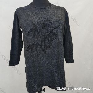 Tričko/tunika nadrozměrné teplé 3/4 rukáv ( uni XL- 2XL) TM920203