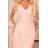 316-2 Lace dress with neckline - peach