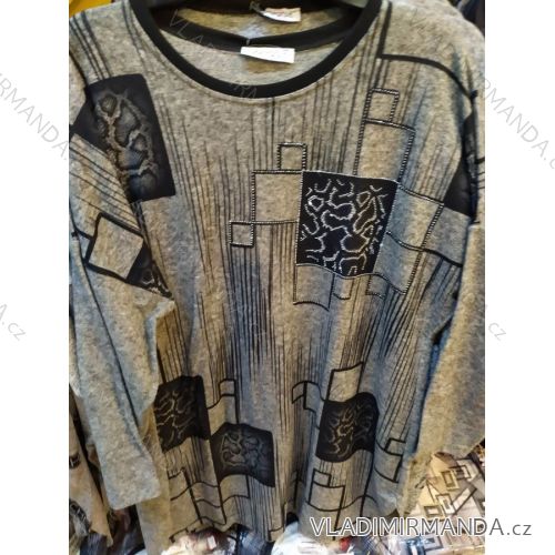 Tunika Tričko dlouhý rukáv dámská nadrozměr (uni XL-XXL)Turecká moda TME200917