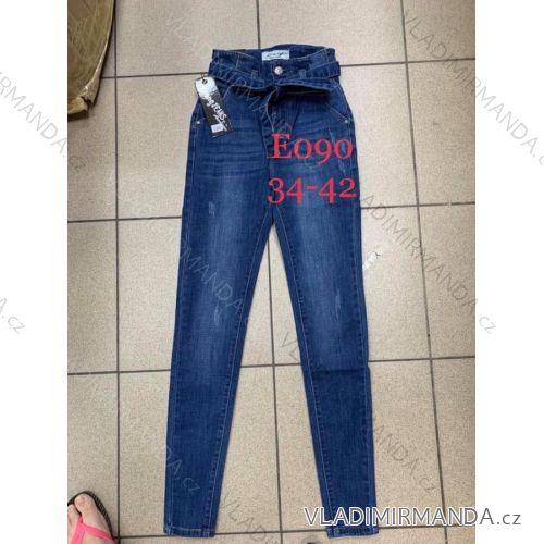 Jeans pants leatherette with zip (xs-m) JEANS JWA20015