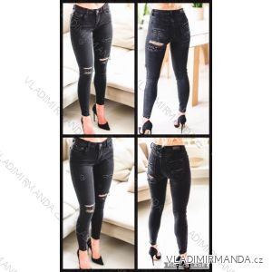 Jeans pants leatherette with zip (34-42) JEANS JWA20023