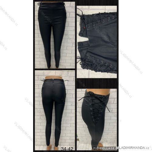 Leggings pants leatherette with zip (34-42) JEANS JWA20039