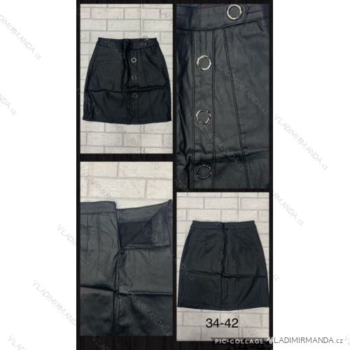 Skirt pants leatherette with zip (34-42) JEANS JWA20042