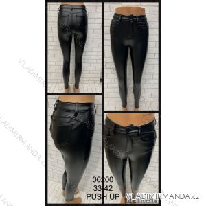 Leggings pants leatherette with zip (33-42) JEANS JWA20043