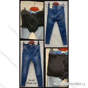 Jeans pants leatherette with zip (xs-m) JEANS JWA20055