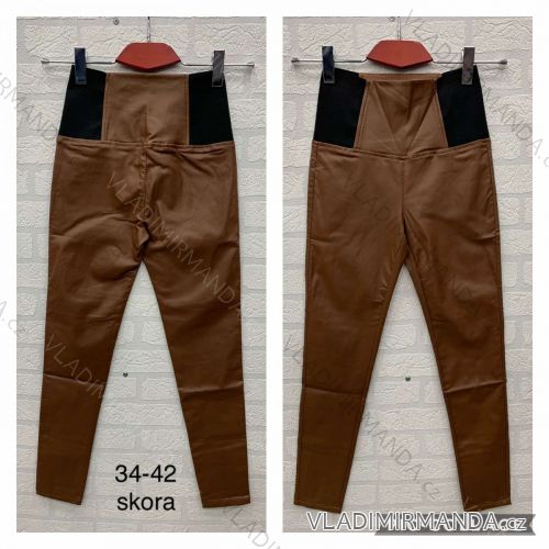 Leggings pants leatherette with zip (34-42) SKORA JWA20056