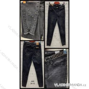 Jeans pants leatherette with zip (xs-m) JEANS JWA20058