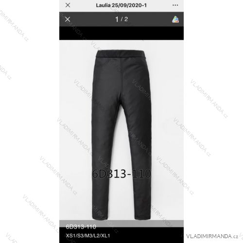 Leggings pants leatherette with zip (XS-XL) LAULIA JWA20079