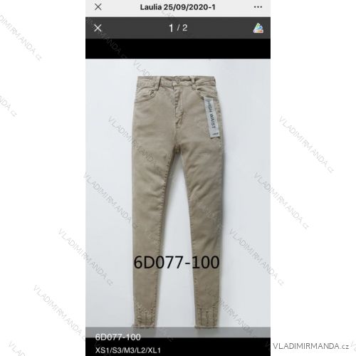 Rifle jeans vysoký pas dlouhé dámské (XS-XL) LAULIA JWA20086