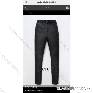 Leggings pants leatherette with zip (XS-XL) LAULIA JWA20099