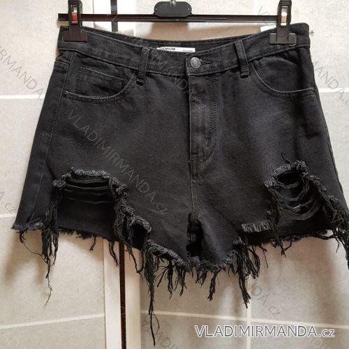 Shorts jeans shorts women (XS-XL) ITALIAN MODEMS PREMIUM IMT19PCJ-F3373 L black