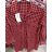 Šaty košile prodloužená kostičkovaná dlouhý rukáv dámské (s-xl) ITALSKá MóDA IM7201008