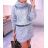 Summer long sleeve flowered women's dress (UNI S / L) ITALIAN FASHION IMK20150