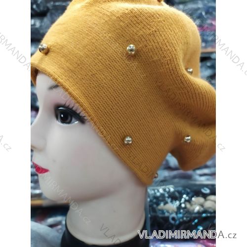 Women's cap with stones (uni) WOOLK POLAND PV417027