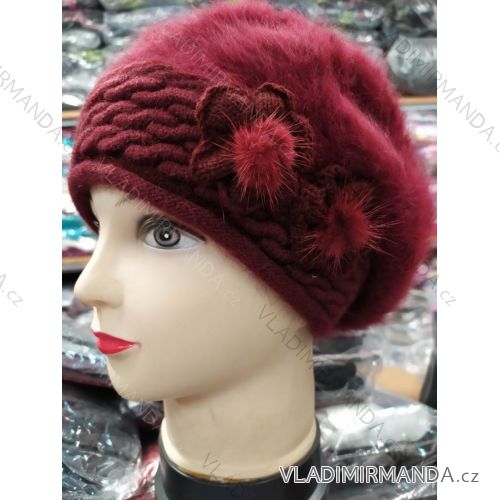 Women's cap with stones (uni) WOOLK POLAND PV417027