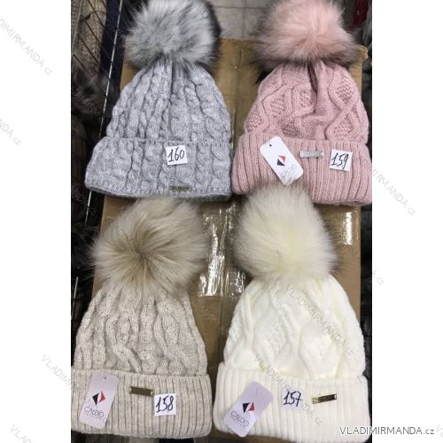 Women's warm winter fleece hat (ONE SIZE) WROBI POLAND PV919036